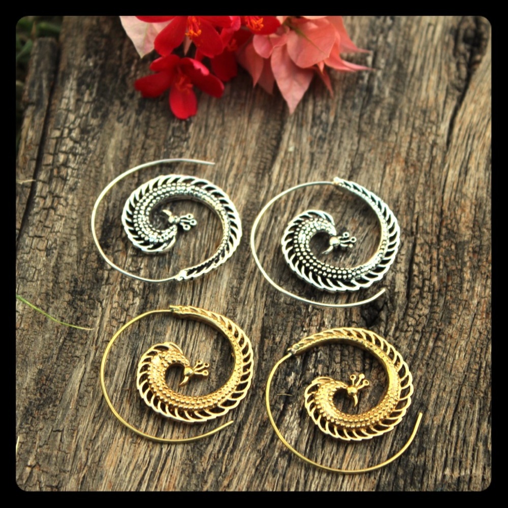 🚫SOLD - Mercari 🚫 Bohemian Peacock Earrings